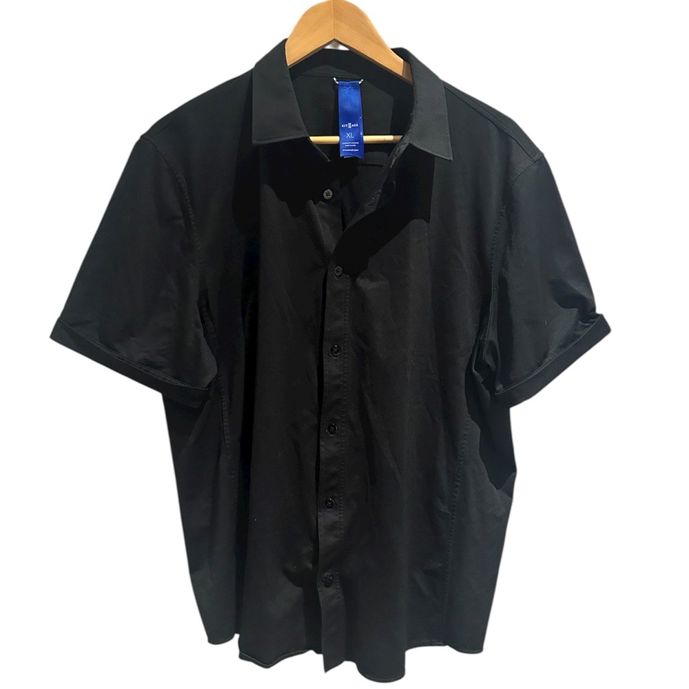 Kit and Ace Black Button Up Boxy Top‎ Size XL